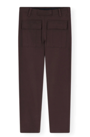 10Days fitted punto pants aubergine