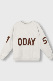 10Days statement sweater logo soft white