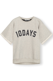 10Days shortsleeve sweater light grey melee