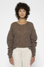 10Days thin knit sweater warm taupe