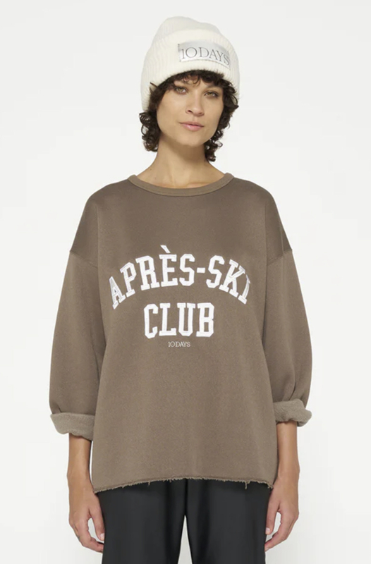 10Days statement sweater apres-ski dark moss