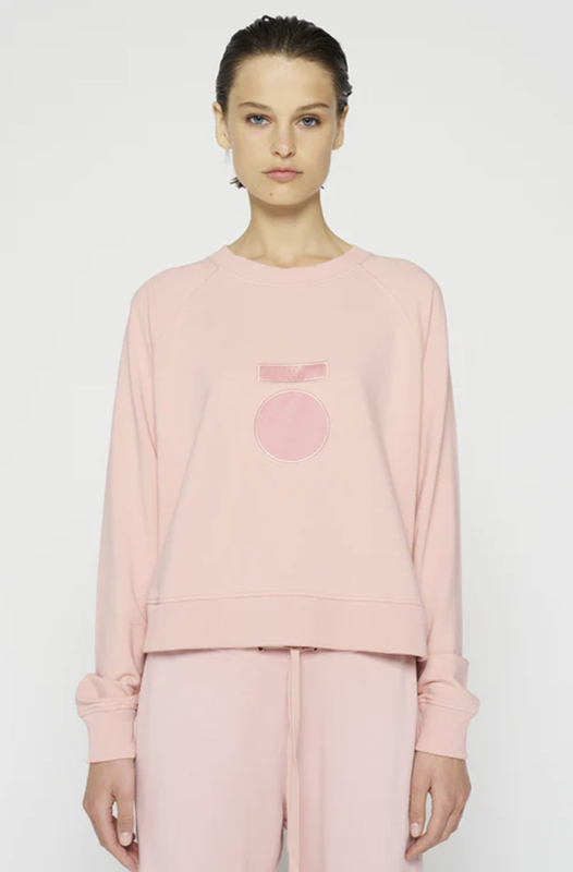 10Days cropped icon sweater dusty peach