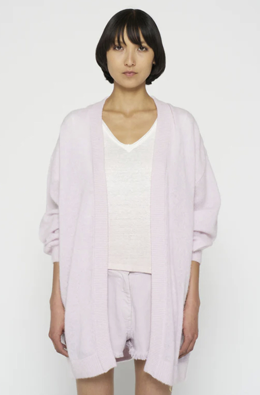 10Days thin bomber knit pale lilac