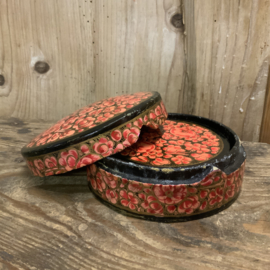 Doosje papier-maché met onderzetters