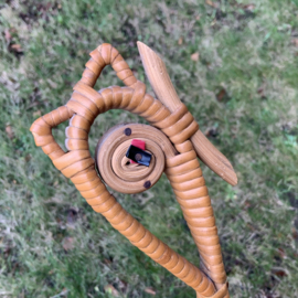 Vintage rotan schaaltje KIP