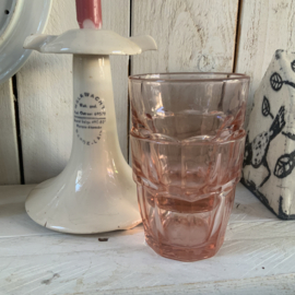 Set van 2 roze waterglazen