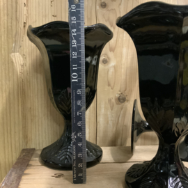 Zwart sorbetglas