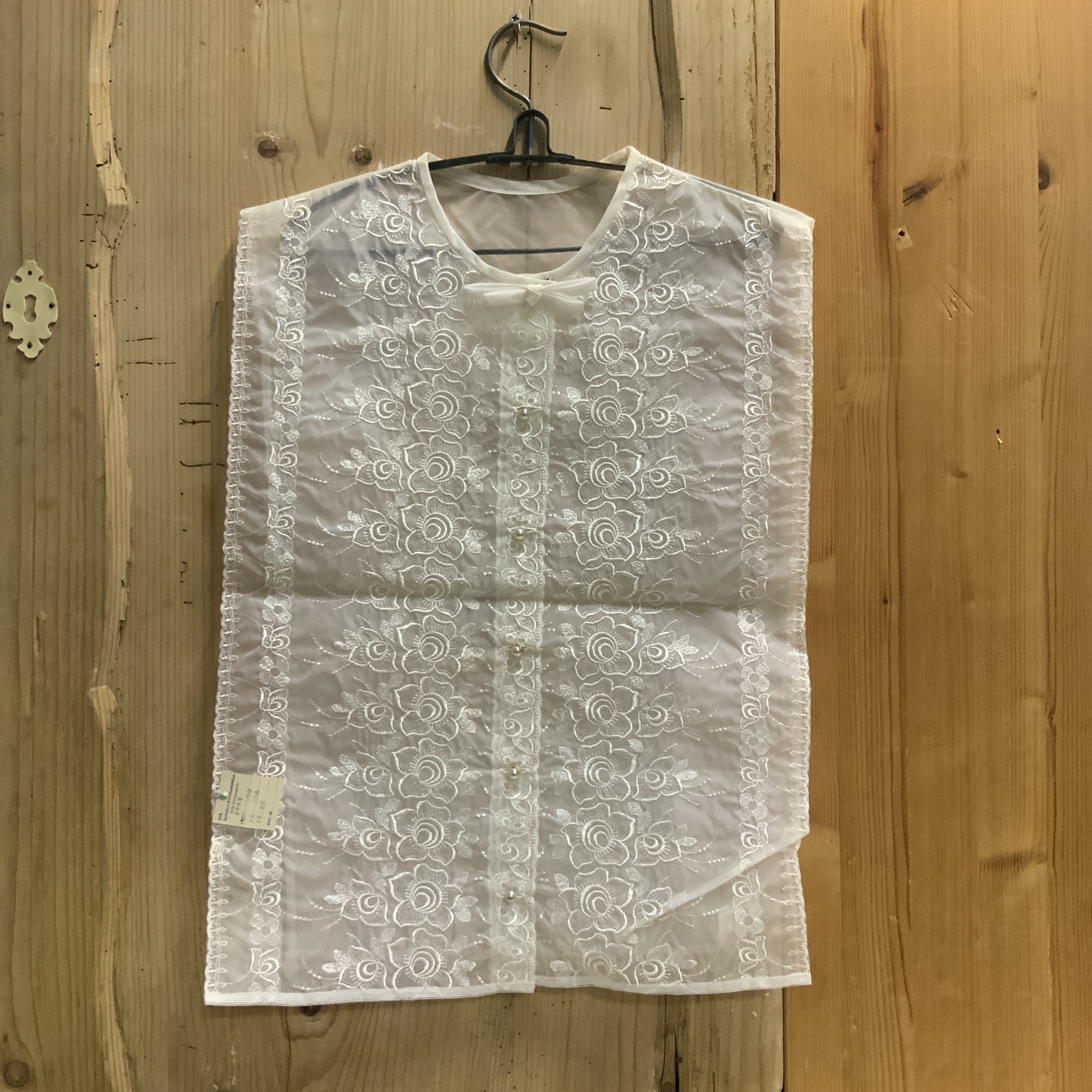 Witte, vintage “ nep” blouse