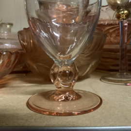 LUMINARC glas op roze voet
