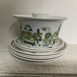Vintage Bordjes en schaaltje van turi design