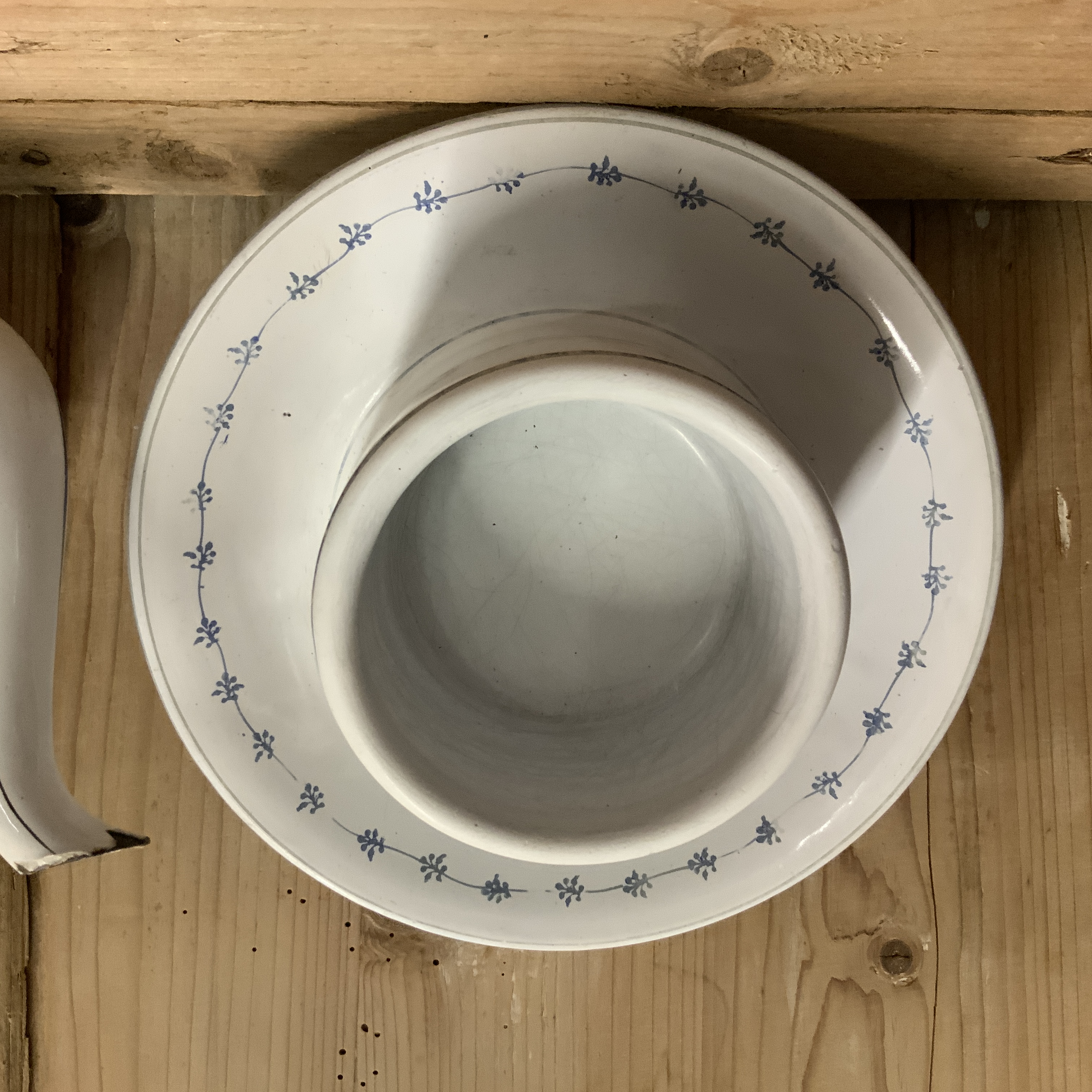 Emaille botervloot BLAU SAKS