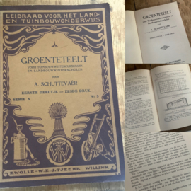 Boekje GROENTETEELT door A. Schuttevaer