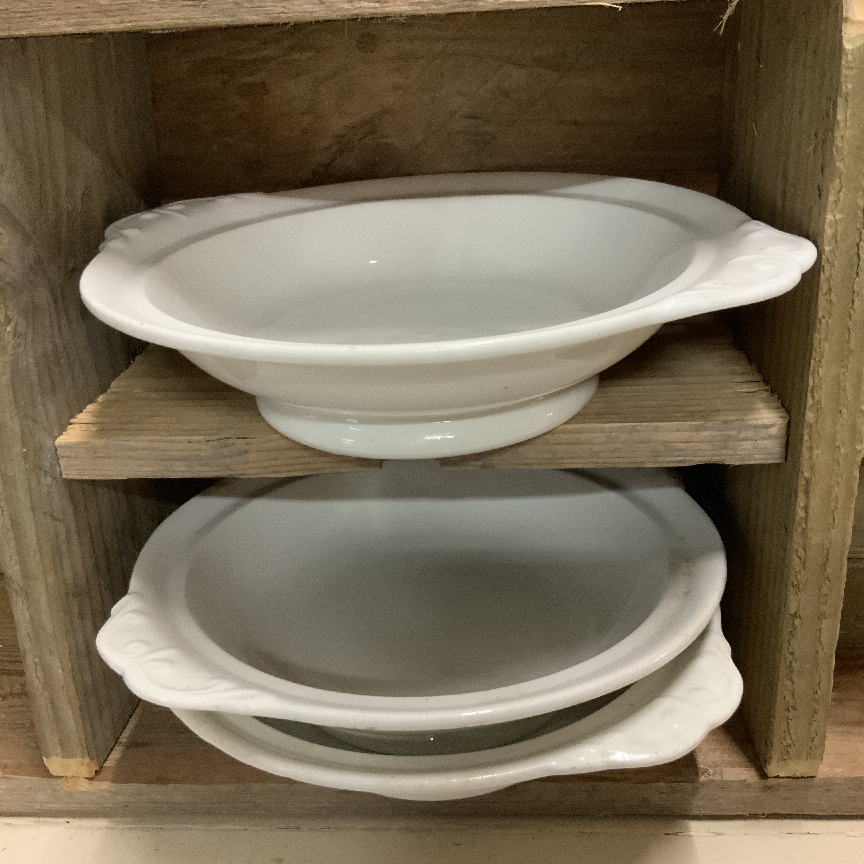Set van 3 brocante schaaltjes