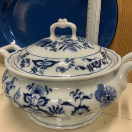 Dekschaal/ terrine BLUE DANUBE