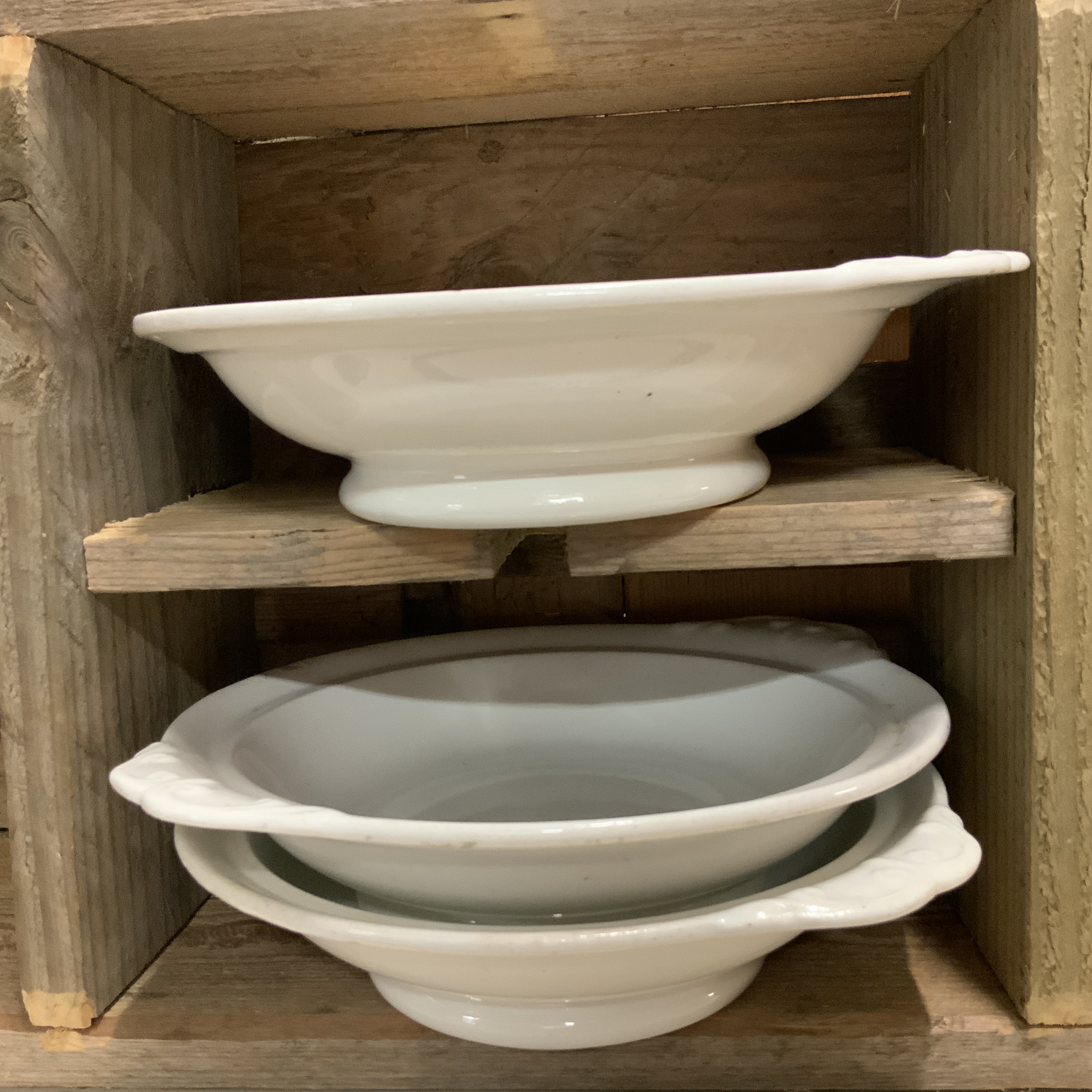 Set van 3 brocante schaaltjes