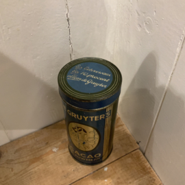 De GRUYTER’S CACAO blik, blauwmerk