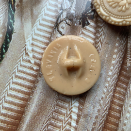 Glazen knopen, beige