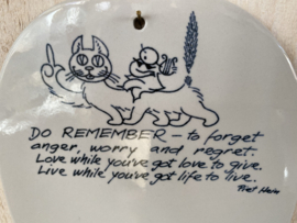 Vintage wandhanger, Piet Hein voor Royal Copenhagen