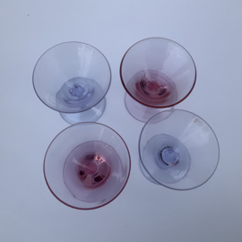Set van 4  borrelglaasjes