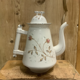 Koffiekan, wit emaille