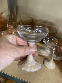 Set van 6 antieke glaasjes