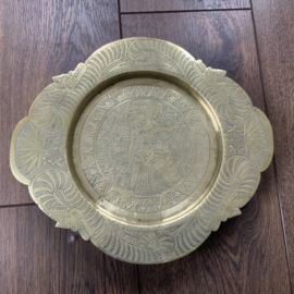 Zware messing schaal INDONESIË