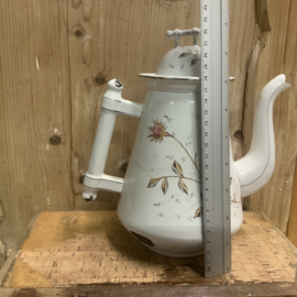 Koffiekan, wit emaille