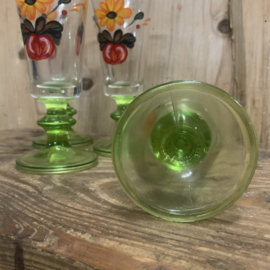 Set vintage glaasjes