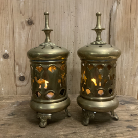 Set messing lantaarntjes