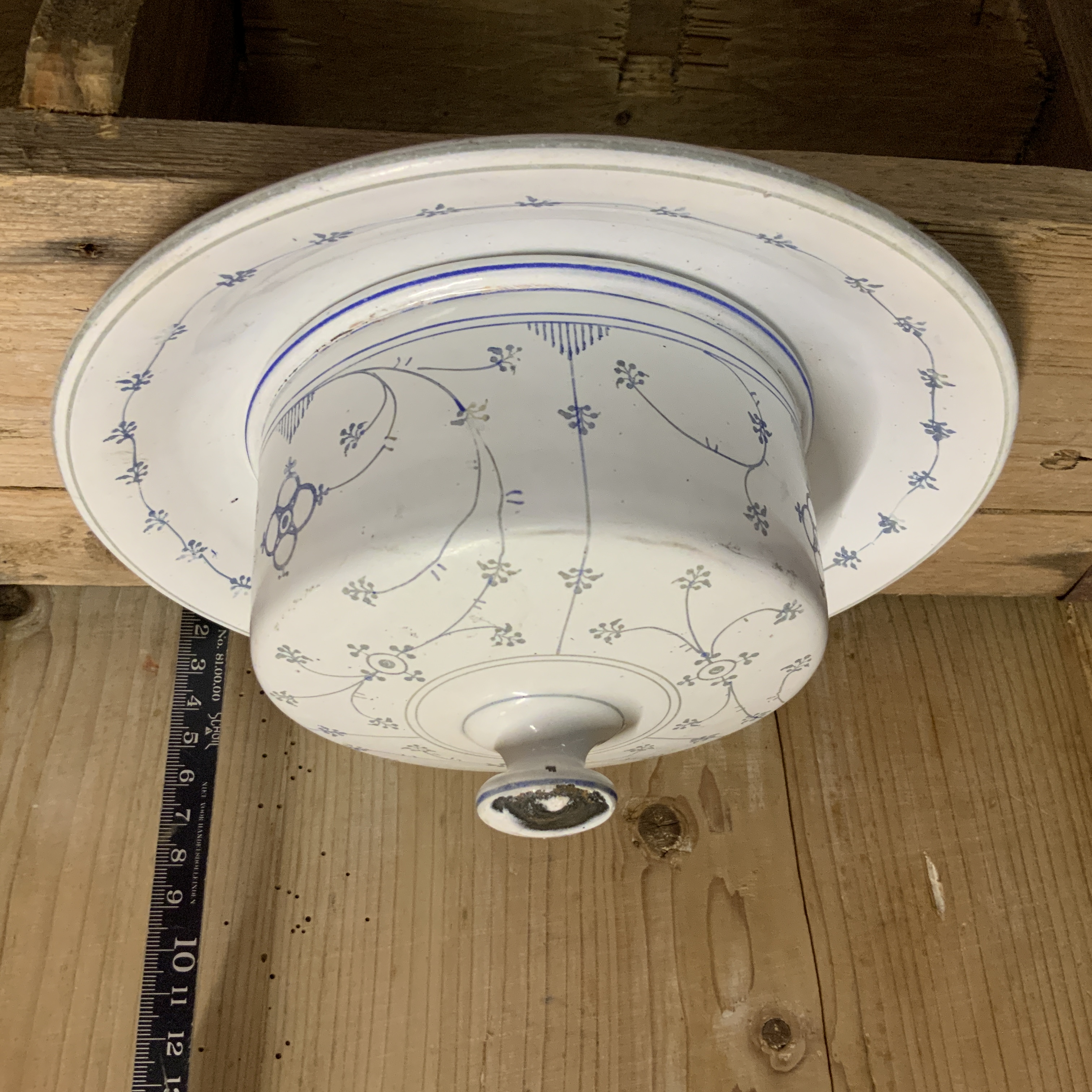 Emaille botervloot BLAU SAKS