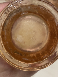 Groot glas van roze glas