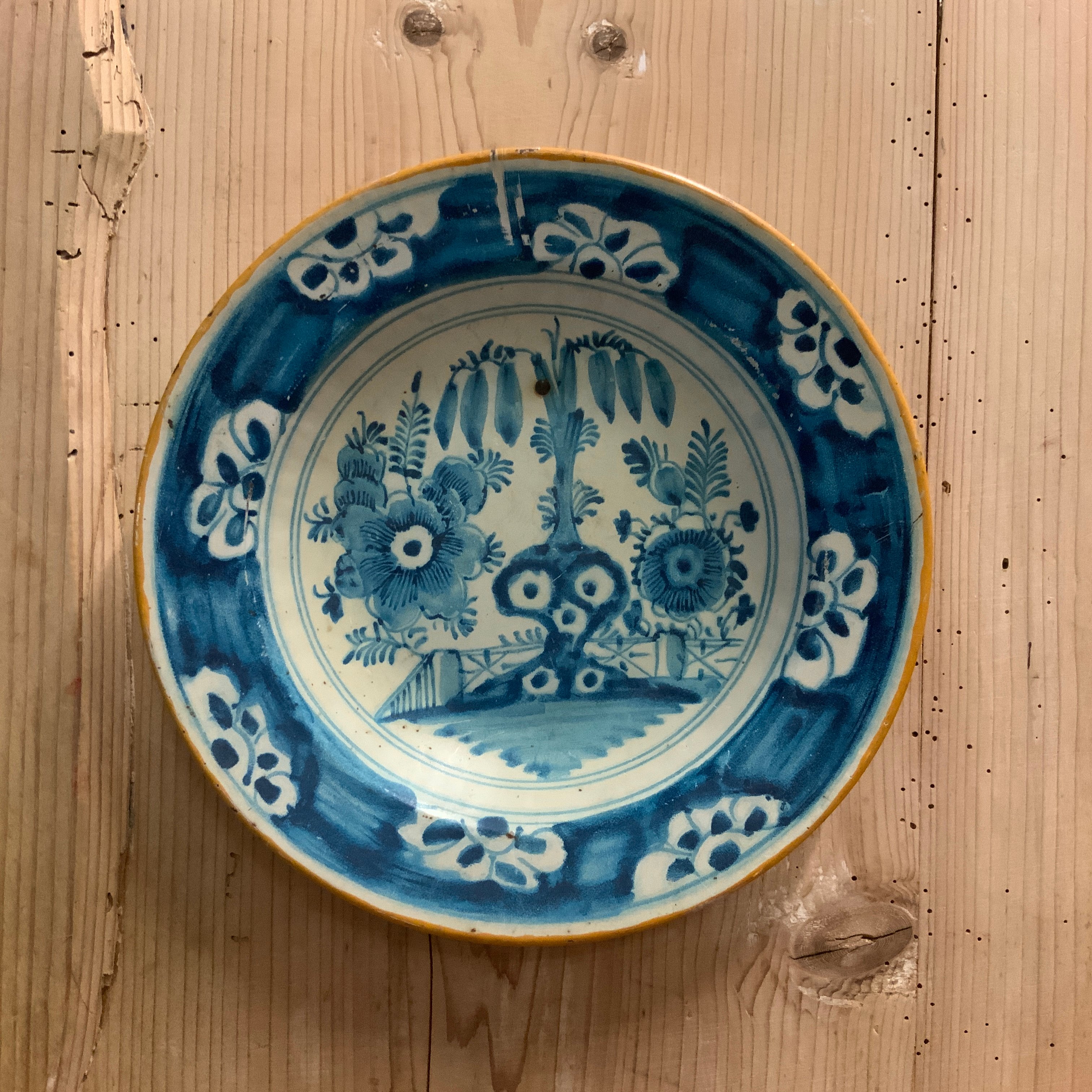 Oud emaille bord