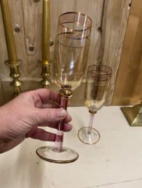 Set van 2 champagne glazen