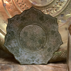 Messing klein onderbordje