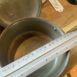 Brocante, koperen sauspannetje