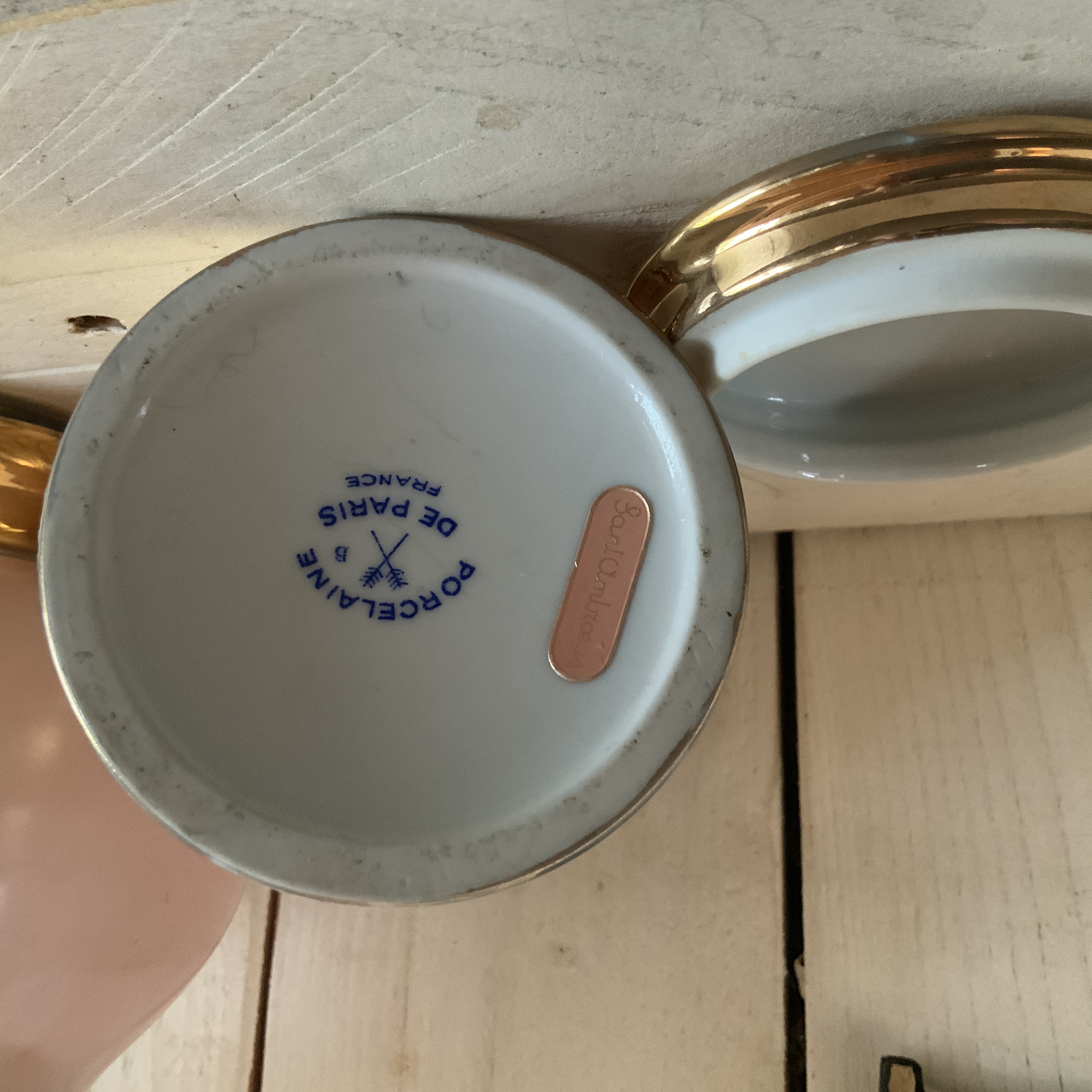 PORSELAINE DE PARIS apothekerspot goud
