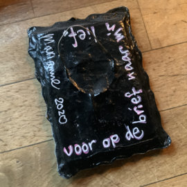 Postzegel doosje van hout