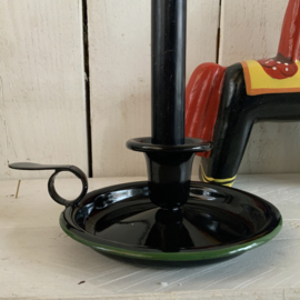 Zwarte, geëmailleerde blaker