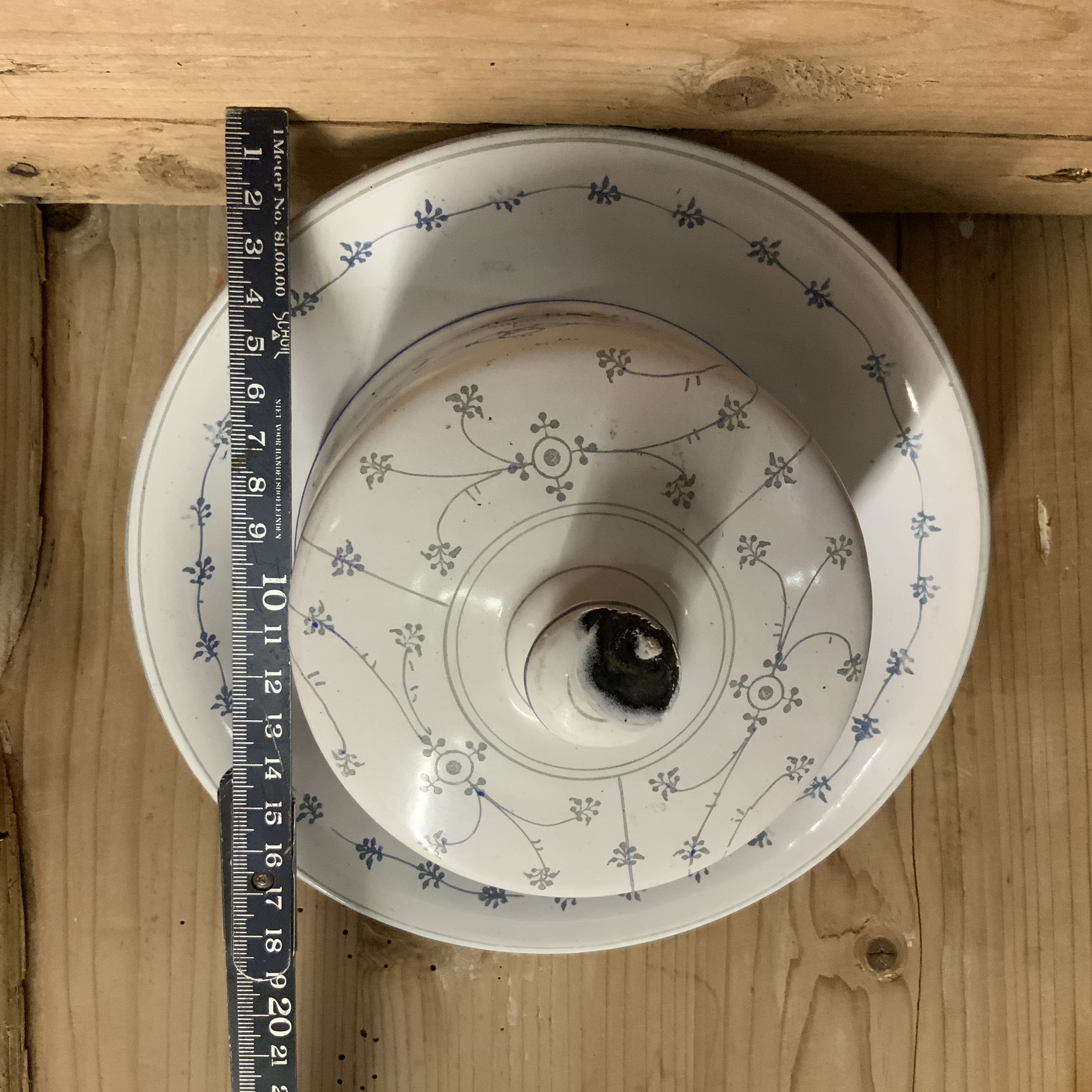 Emaille botervloot BLAU SAKS