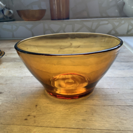 Hoog amberkleurig schaaltje DURALEX
