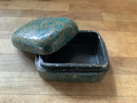 Vintage doosje van papier-maché