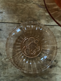 Gebaksset van roze persglas