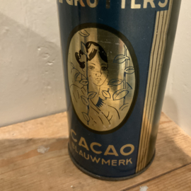De GRUYTER’S CACAO blik, blauwmerk