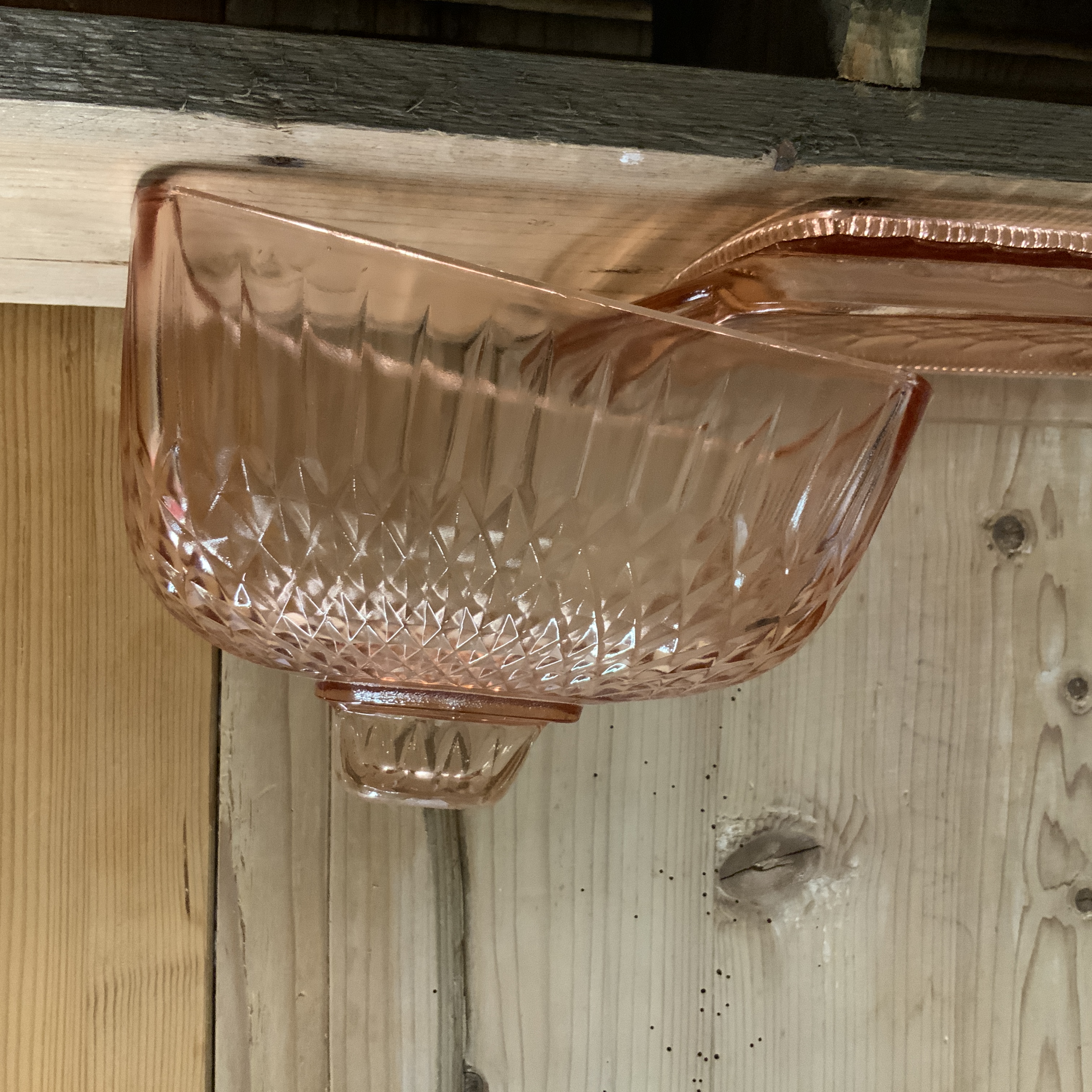 Roze kaasstolp, persglas