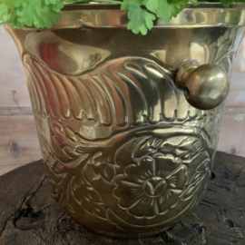 Grote messing ( bloem) pot