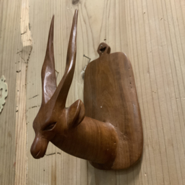 Vintage houtsnijwerk ANTILOPE