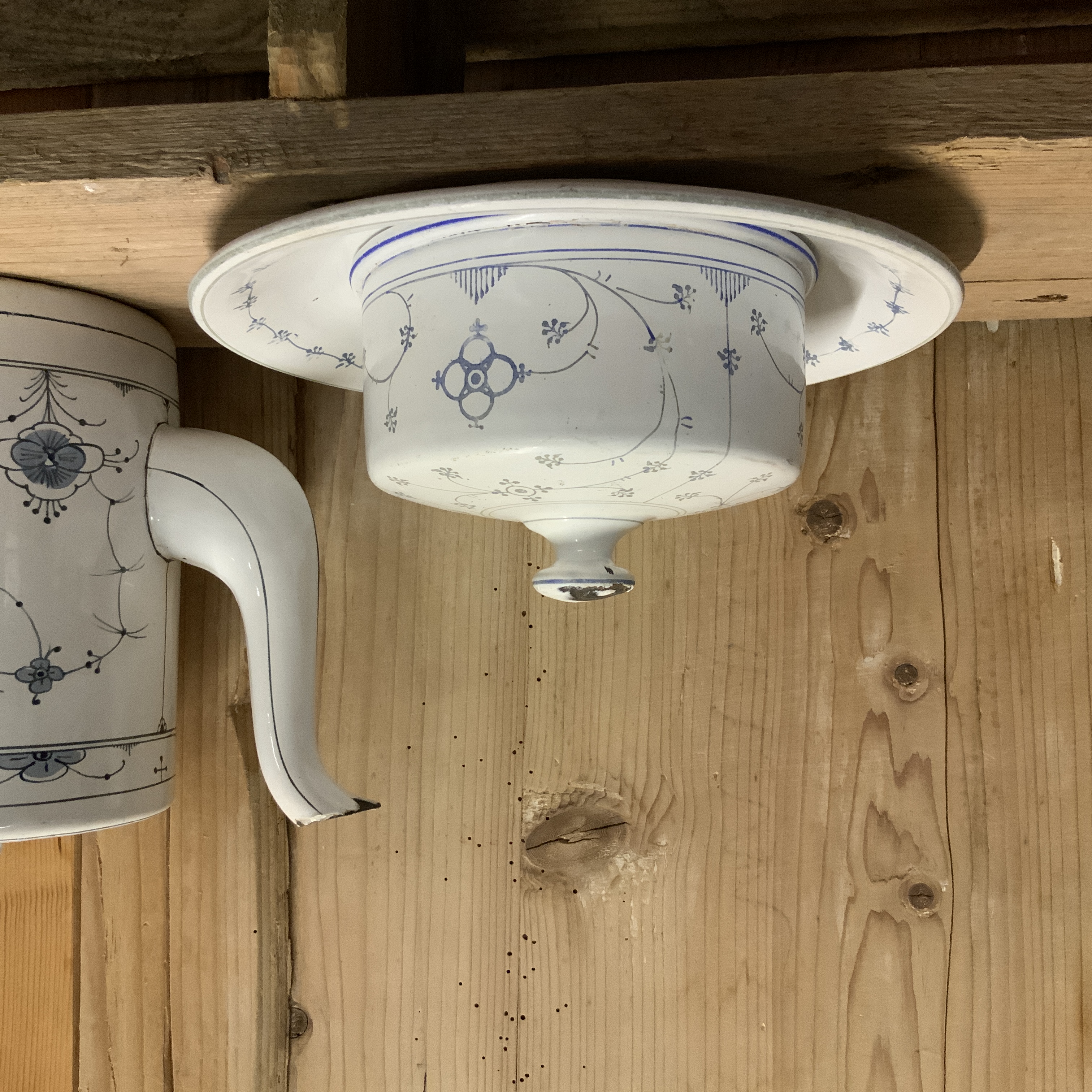 Emaille botervloot BLAU SAKS
