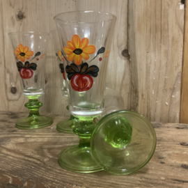 Set vintage glaasjes