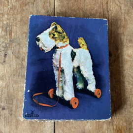 vintage MULDER puzzel  ( terrier)