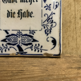 Antiek Duits ontbijtplankje